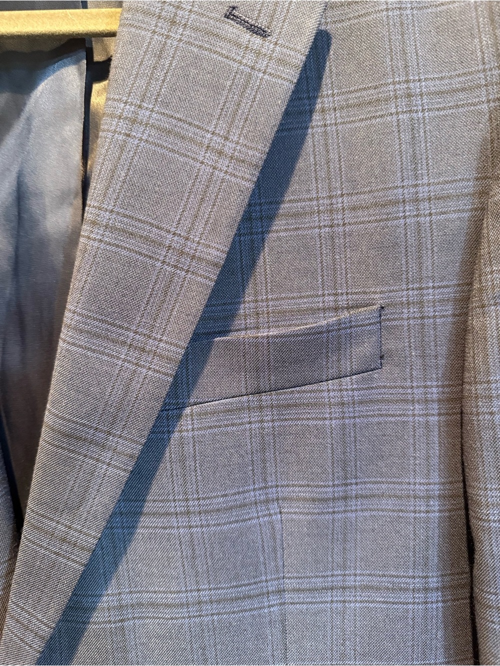Lauren Ralph Lauren Men’s Blue Plaid Sport Coat Blazer 42R Like New - Picture 5 of 10